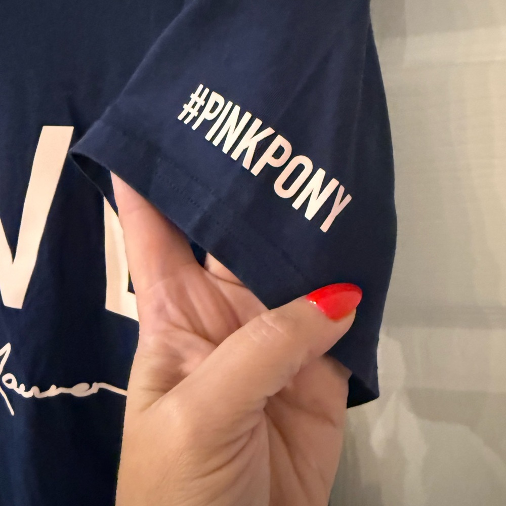 Ralph Lauren PINK PONY navy tee - Picture 2 of 4